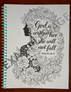 She Colors With Faith Coloring Book