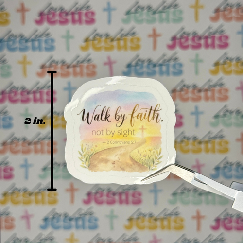 2 Corinthians 5:7 Sticker