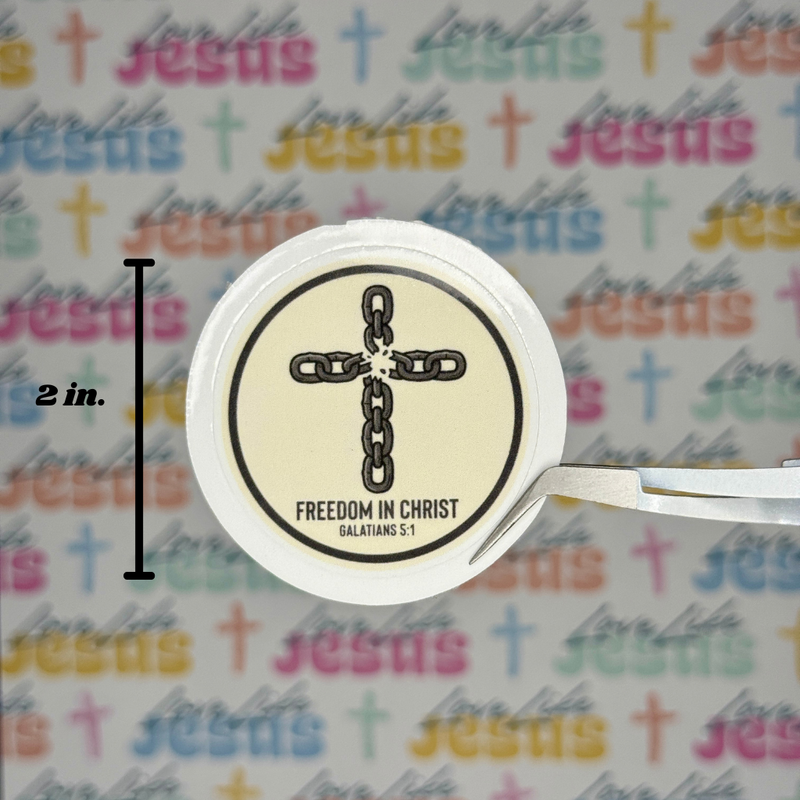 Galatians 5:1 Sticker