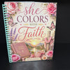 She Colors With Faith Coloring Book