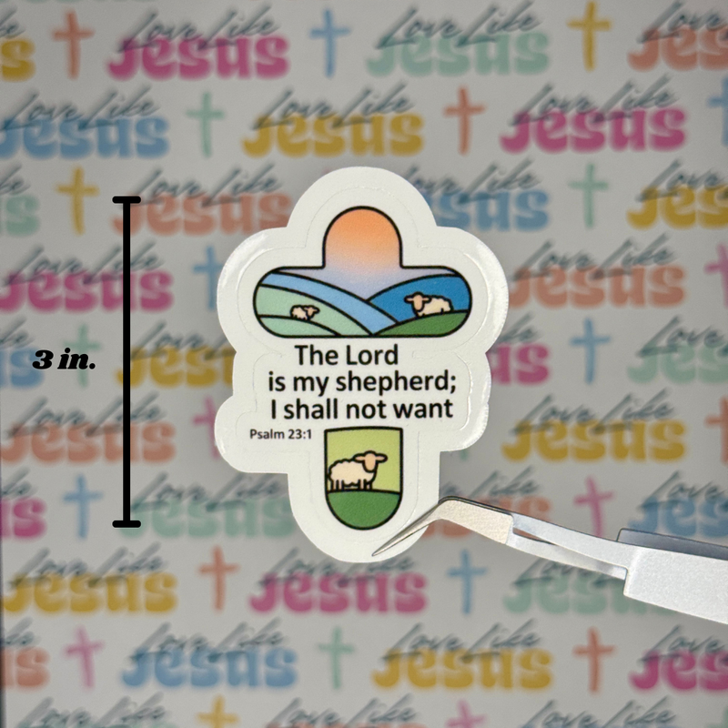 Psalm 23:1 Sticker
