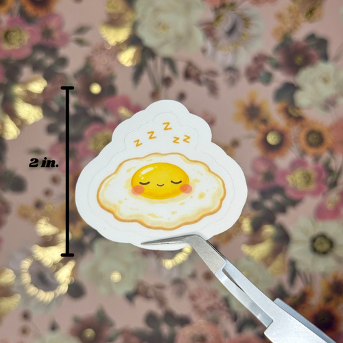Snoozing Egg Sticker