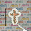 Olive Branch Cross Sticker