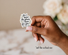 Jeremiah 29:11 Sticker