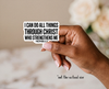 Philippians 4:13 Sticker