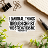 Philippians 4:13 Sticker