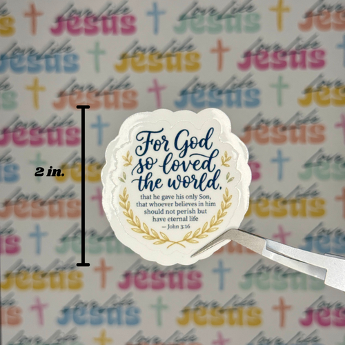 John 3:16 Sticker
