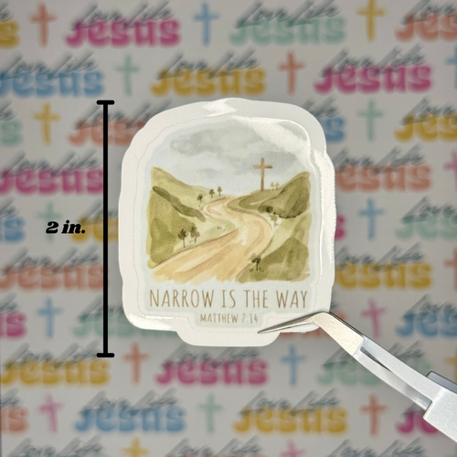 Matthew 7:14 Sticker