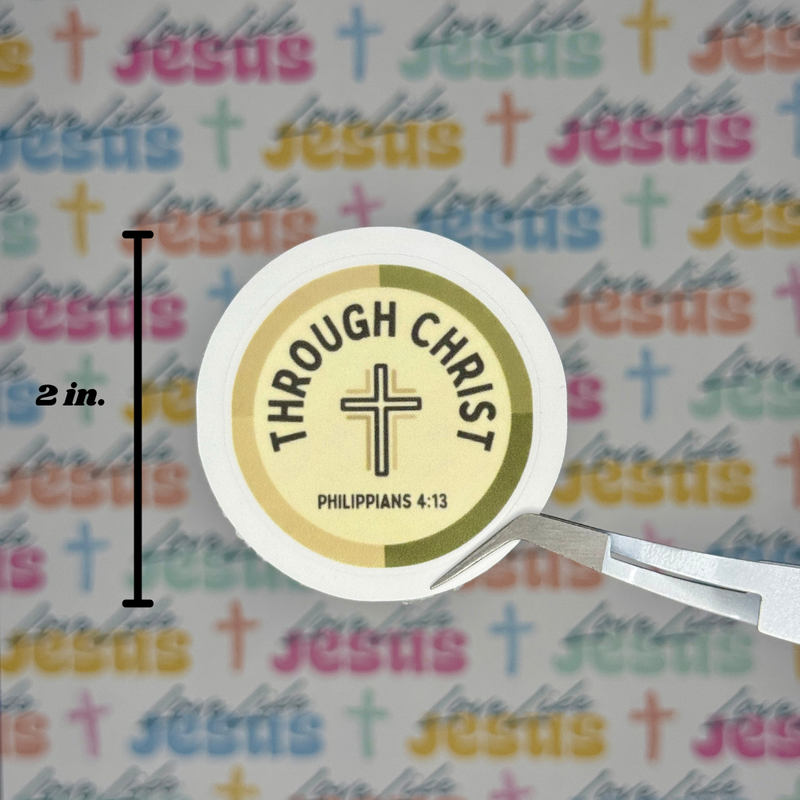 Philippians 4:13 Sticker