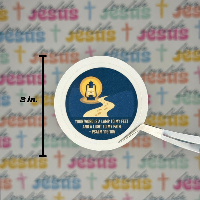 Psalm 119:105 Sticker
