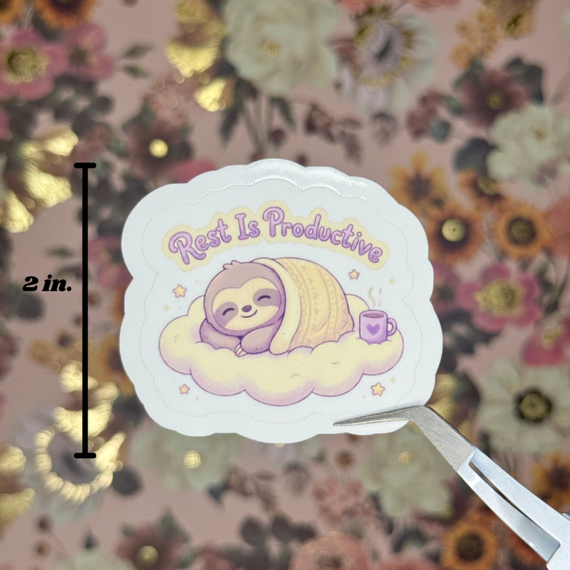 "Rest Is Productive" Sticker